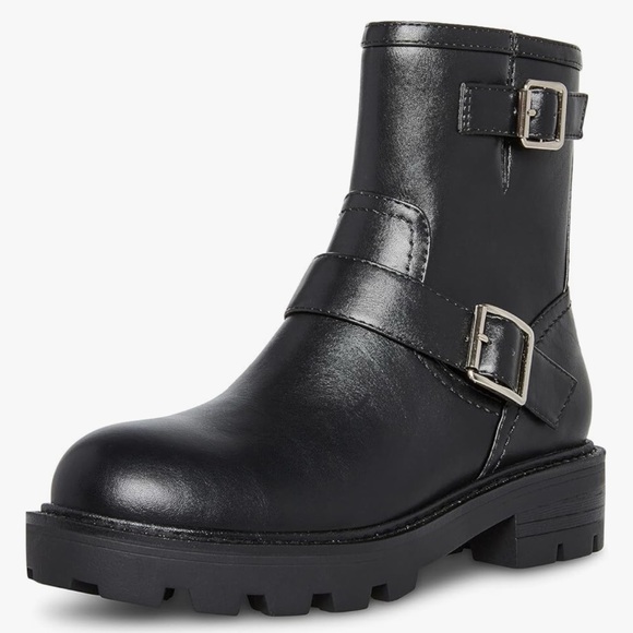 🎉HP! ❤️ NWT! NWOB! Madden Girl Women’s Fareway Black Moto Boots - Picture 10 of 11